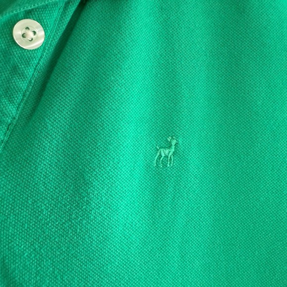 Vintage Old Navy Green Baby Fit Polo Shirt Medium Tall Y2K‎ Mallcore Preppy - Picture 4 of 11
